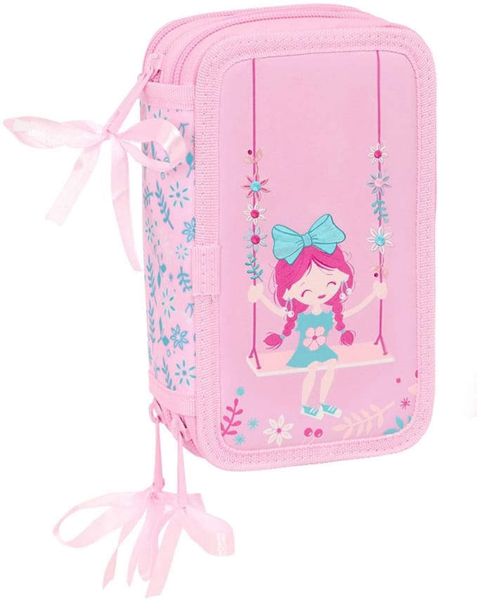 Safta Triple Filled Glowlab Kids Swing Etui 37 Stukken Roze Man