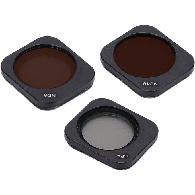 Junestar 3-in-1 Lensfilter Combinatie Kit CPL ND8 ND16 Filter voor Hubsan Zino Mini Pro Lens black