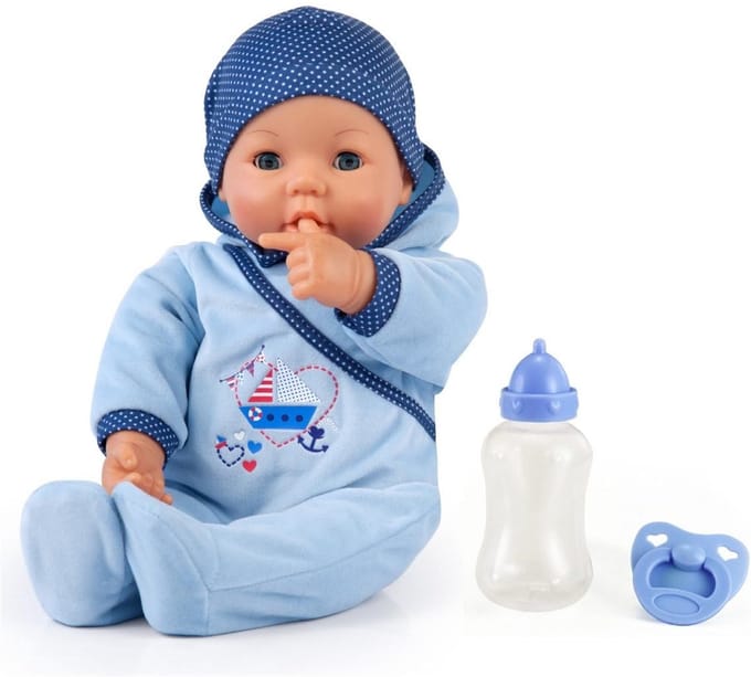 Bayer Babypop Hello Boy 46 Cm Blauw 3-delig
