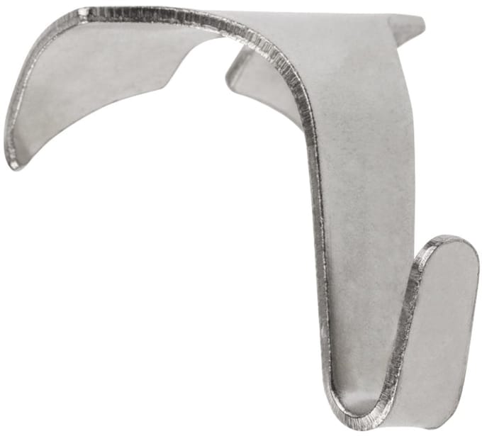 STAS kantlathaak - scheidingwandhaak - windsor (10 stuks) - Chroom