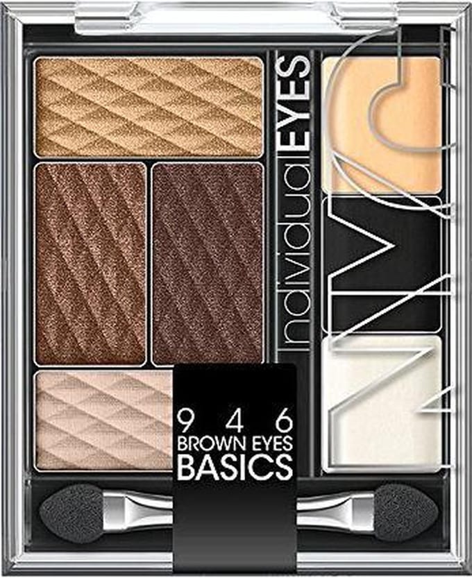 N.Y.C. New York Kleur Individuele Ogen Oogschaduw Palet, Bruine Ogen, 0.126 Ounce