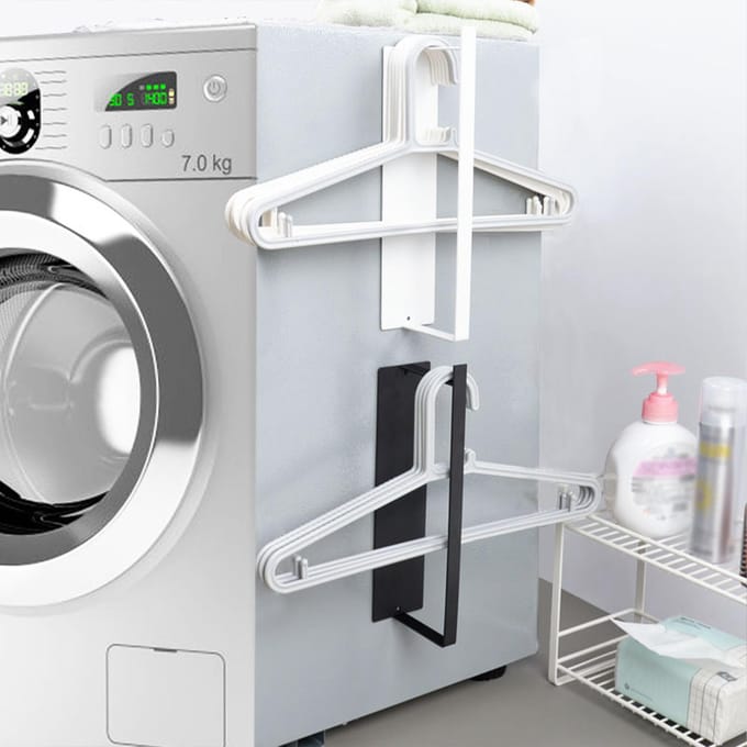 Wasmachine Zijhanger Zonder Boren Magnetische Hanger Opbergrek gray