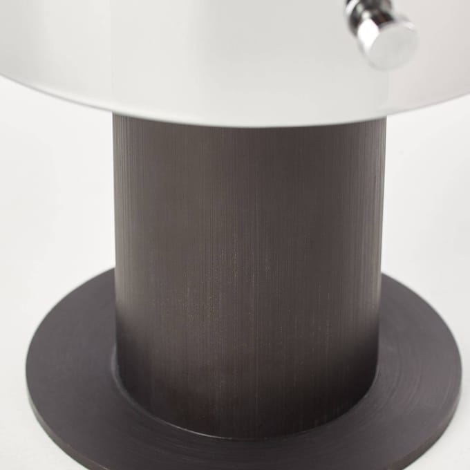 Brilliant Tafellamp Beth - Koffie - Rookglas - E27