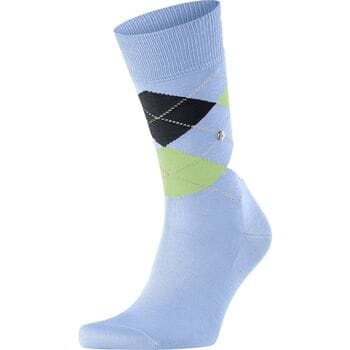 Socks Burlington Manchester Sok Ruit Blauw 6258