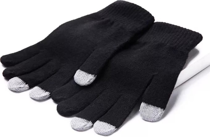 Touchscreen Handschoenen Zwart - Geschikt voor touchscreen apparaten - Heren en Dames - One size