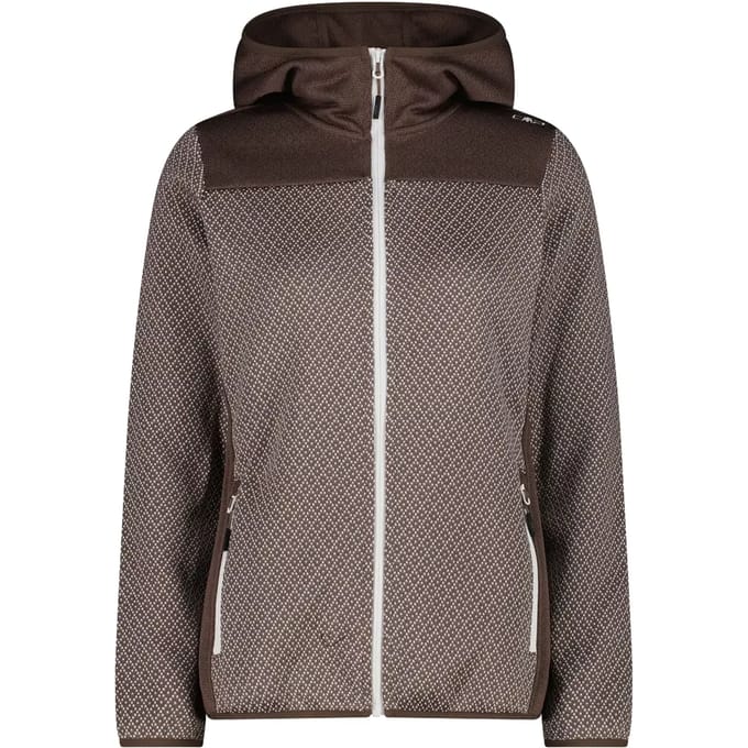 Dames fleece met capuchon CMP Knit Tech