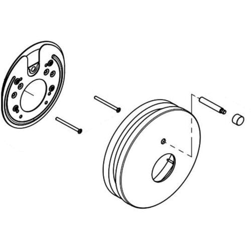 Kludi Bozz replacement rosette, 7494905-00