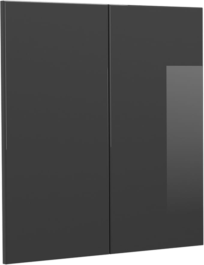 Vicco R-Line Keukenfront – 59.2 x 59 cm meubelfront voor de hangkast Antraciet Hoogglans