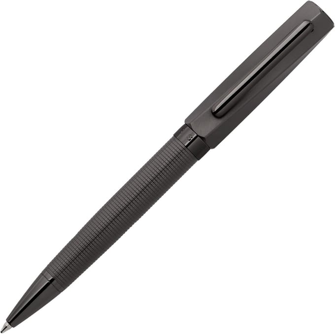 Hugo Boss - HSQ1784D - Balpen - grijs - Twist Gun