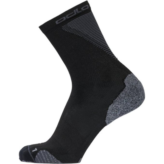 Odlo Socks Crew Ceramicool Unisex Sportsokken - Black - Maat 45-47