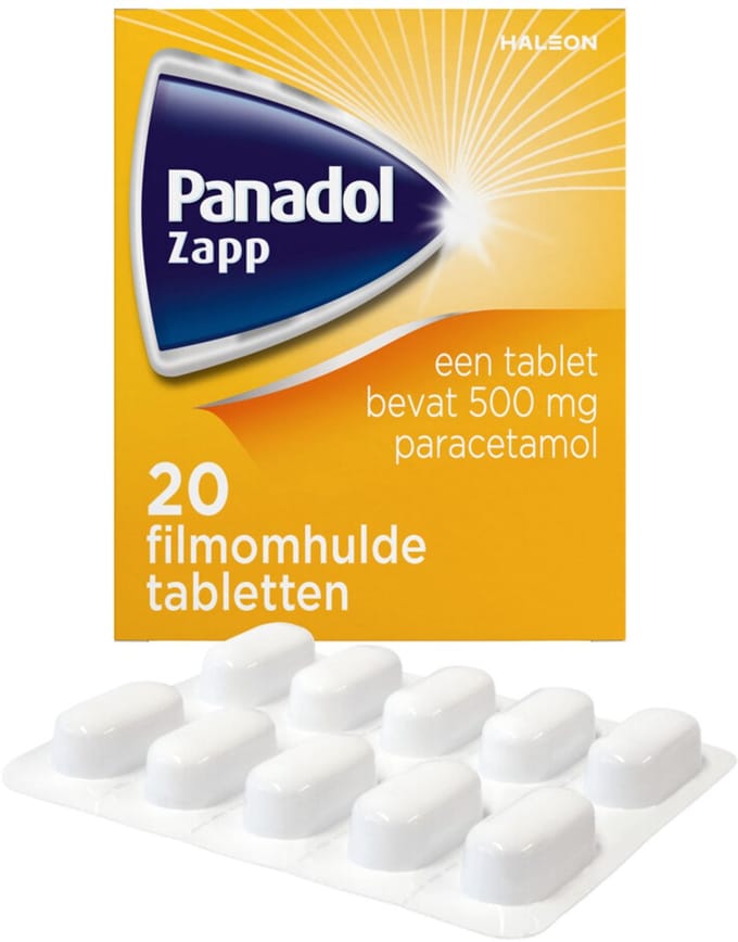 Panadol Zapp 500mg - 2 x 20 tabletten