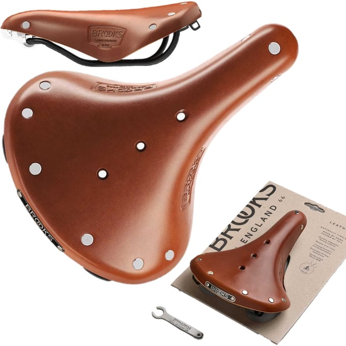 Selle de Vélo Brooks B17 Short Honey Cuir 242X176Mm 460G Rail en Acier