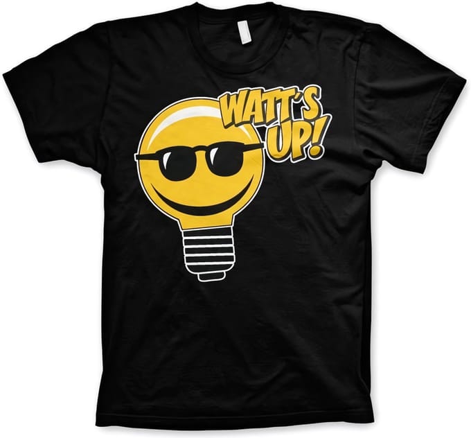 Hybris Watt's Up! T-shirt Zwart