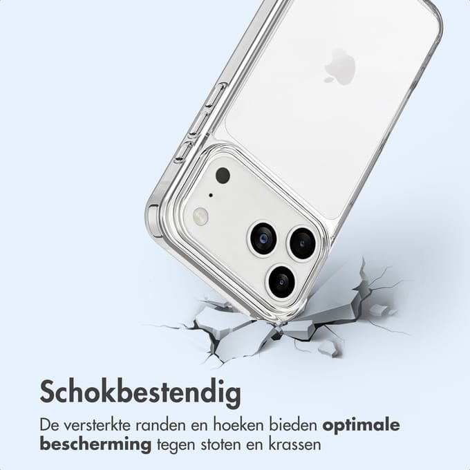 imoshion Hoesje - Geschikt voor Apple iPhone 17 Pro - Protective Backcover - Transparant