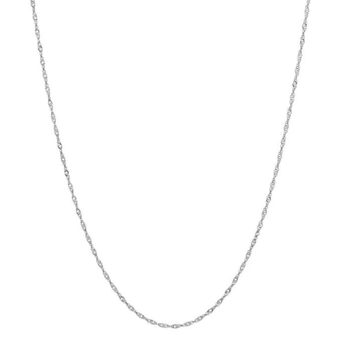 Bijoutheek Ketting Gedraaid Dun Zilver