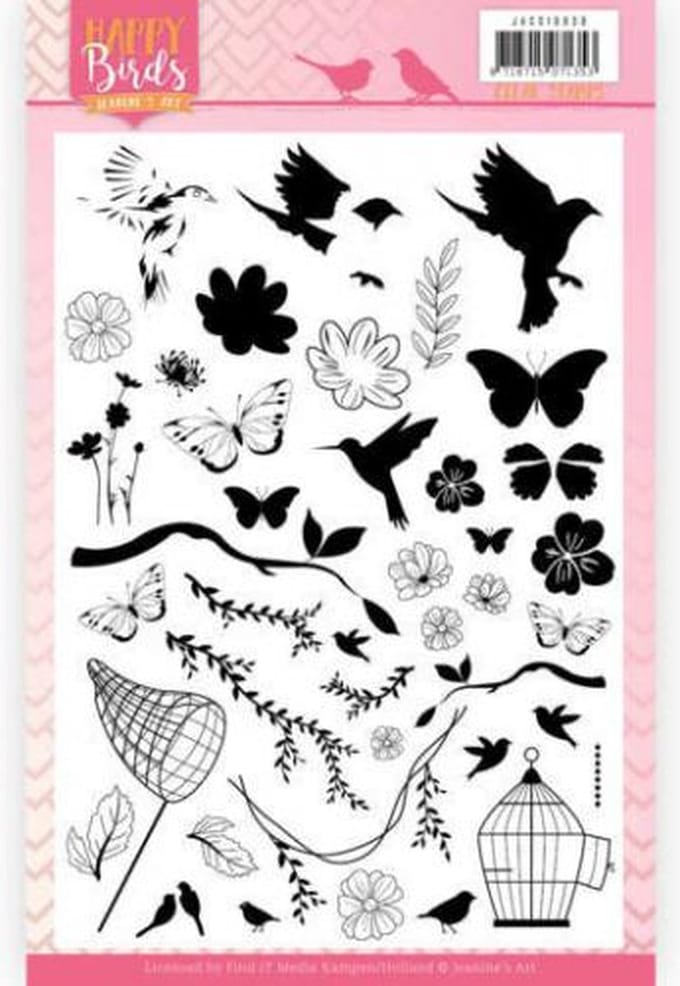 Jeanine`s Art - Clearstamp - Happy Birds - JACS10030