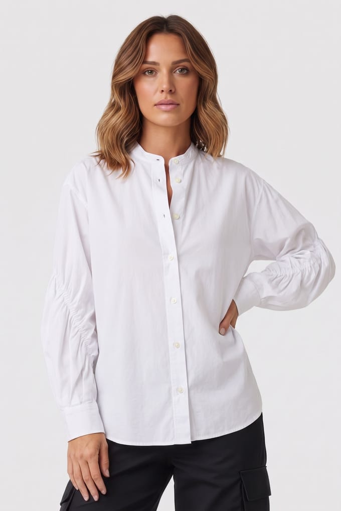 ARKET Idro Cotton Shirt White Taglia: 36 | Magliette intime Outlet | Donna | Bianco