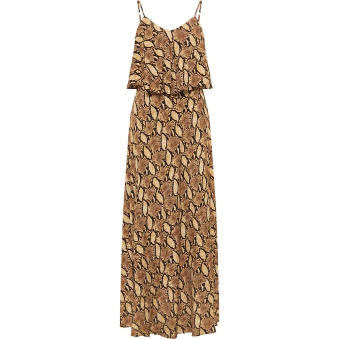 faina Maxi-jurk met slangenprint nelice