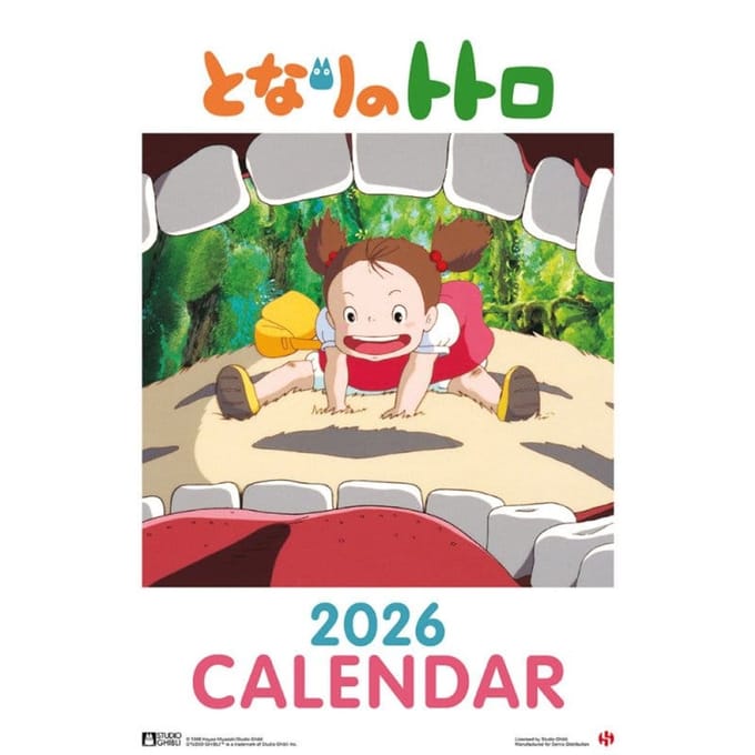 Semic My Neighbor Totoro Calendar 2026 *English Version* Calendars