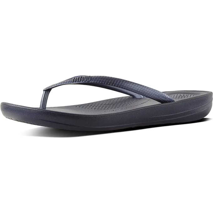 FitFlop Iqushion Ergonomic Flip-Flops TPU Dames Slippers - Zwart