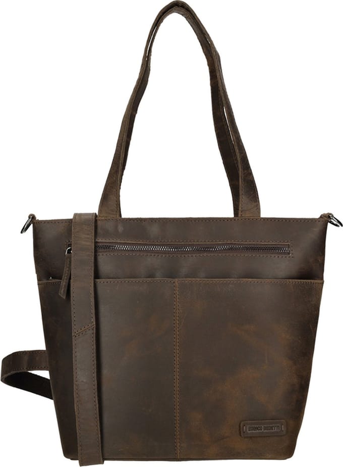 Enrico Benetti Medium Shopper Dames - Schoudertas - Leer - Hunter - Bruin