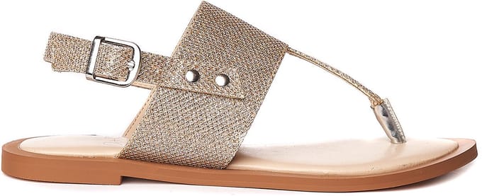 Metallic zilveren sandalen - 42