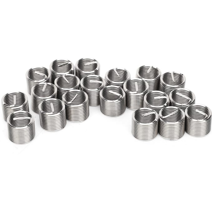 20 Pièces Réducteur d'Écrou de Réparation de Filetage Manchon de Conversion de Filetage Bague Vis de Fixation M12 x 1.251.5D