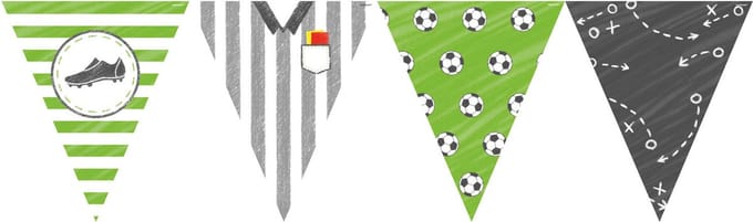 Amscan by Riethmuller - Riethmüller - Kicker Party / Voetbal - Vlaggenlijn (4 meter)