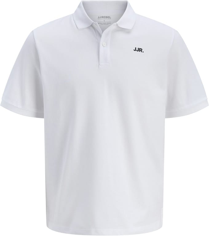 Jj Rebel Rebel Logo Korte Mouw Poloshirt Wit M Man