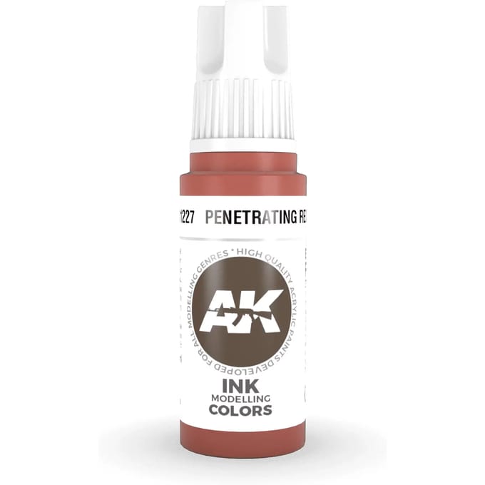 AK 3rd Gen Acrylics: Penetrating Red INK (17ml)