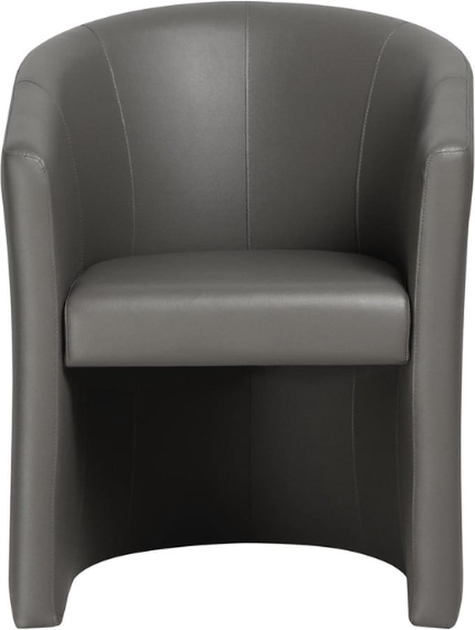Charlie' PU taupe Kuipstoel | H 81 x B 64 x D 62 cm