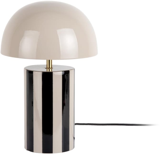 Leitmotiv Tafellamp Rayado - Zwart - 25x25x34cm - Modern