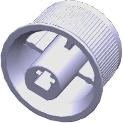 AEG knop, index, zwart, 140223281027