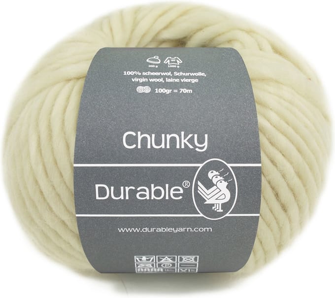 Durable Chunky - 326 ivory - 100% Scheerwol