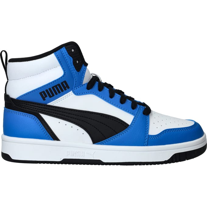 PUMA Puma Rebound V6 Mid Jr Unisex Sneakers - PUMA White-PUMA Black-Racing Blue
