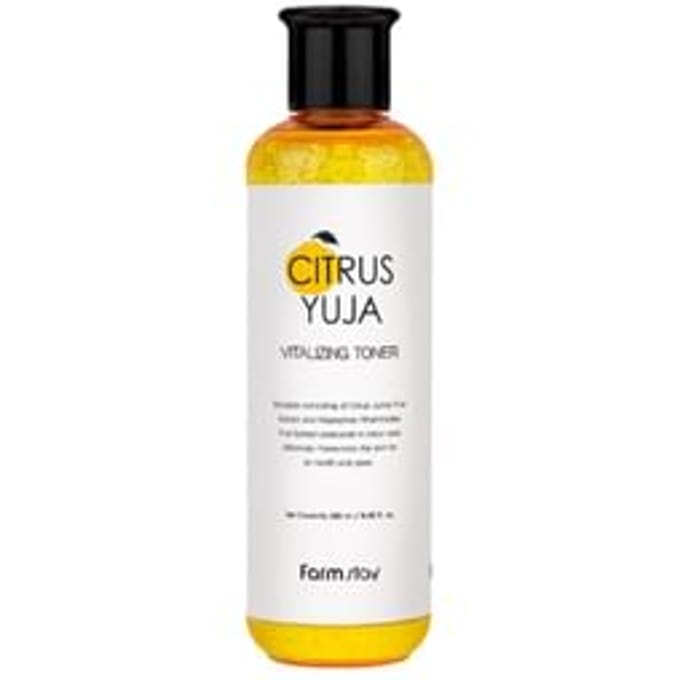 Farm Stay Citrus Yuzu Vitalizing Toner, Emulsion 280ml (3 Options) #TONER 1PCS black