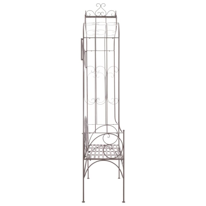 vidaXL - Tuinbank - 122 - cm - ijzer - antiekbruin