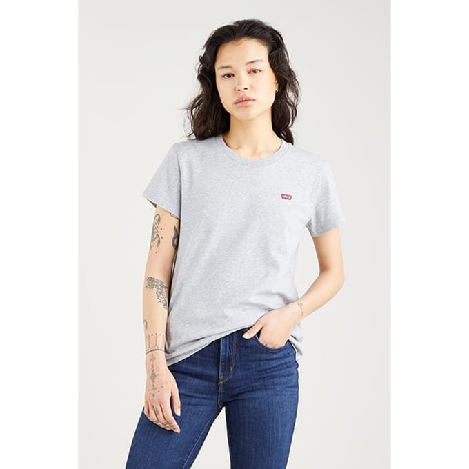Levi's Perfect T-shirt Grey Größe: XXS | Hemden Outlet | Damen | Grau