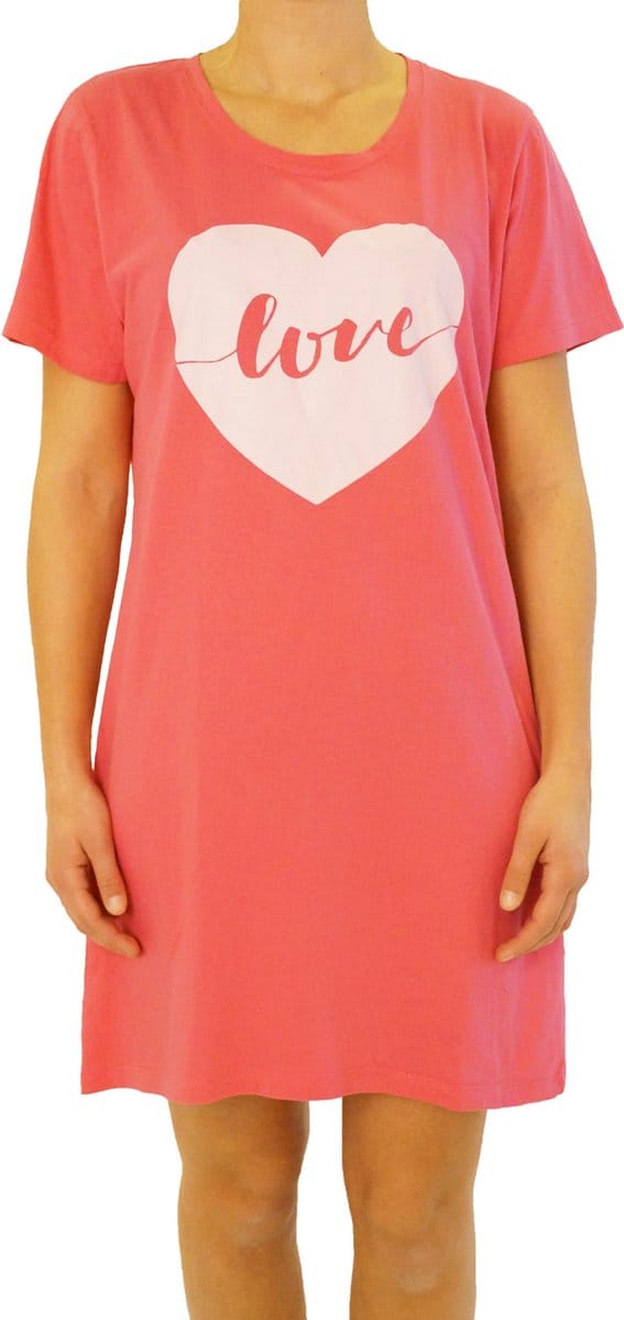 Gino Santi Bigshirt, Slaap T-shirt print Love