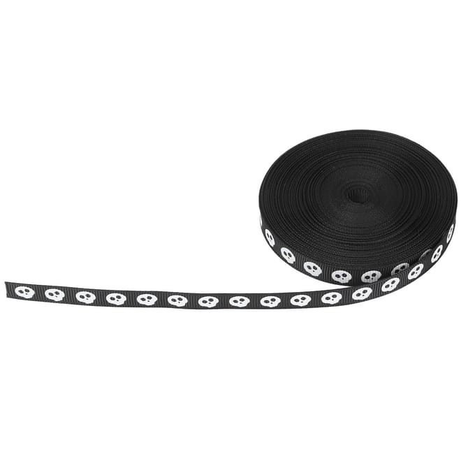 Polyester Lint Waterdicht Hoge Dichtheid 10 Yard 10mm Breedte Cadeauverpakking Knutselen DIY Lint#1 black