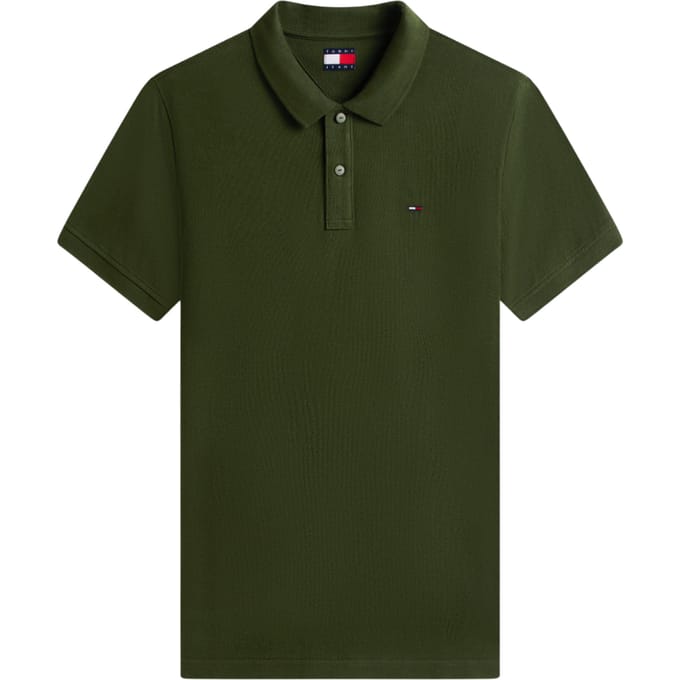 Tommy Hilfiger Slim Placket Flag Polo Heren