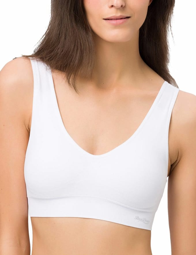 Bustier Comfee Crop Top Met uitneembare cups en brede bandjes