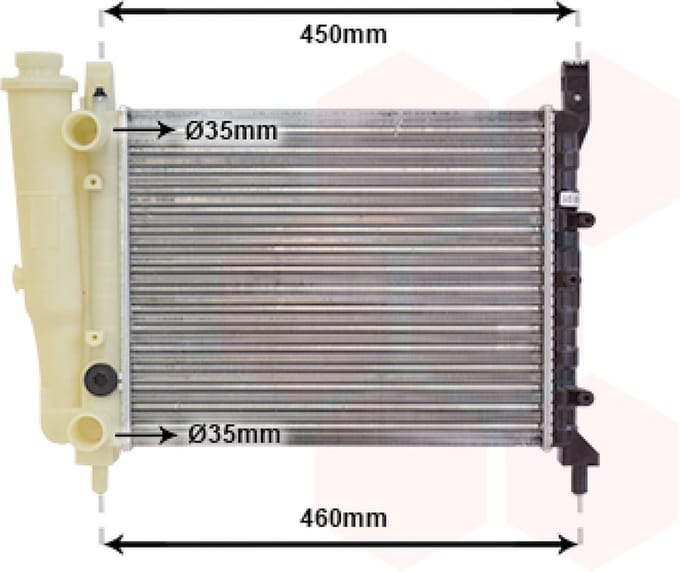 Van Wezel - RADIATOR VOOR FIAT UNO I 1983-1989 RA623472VWAN