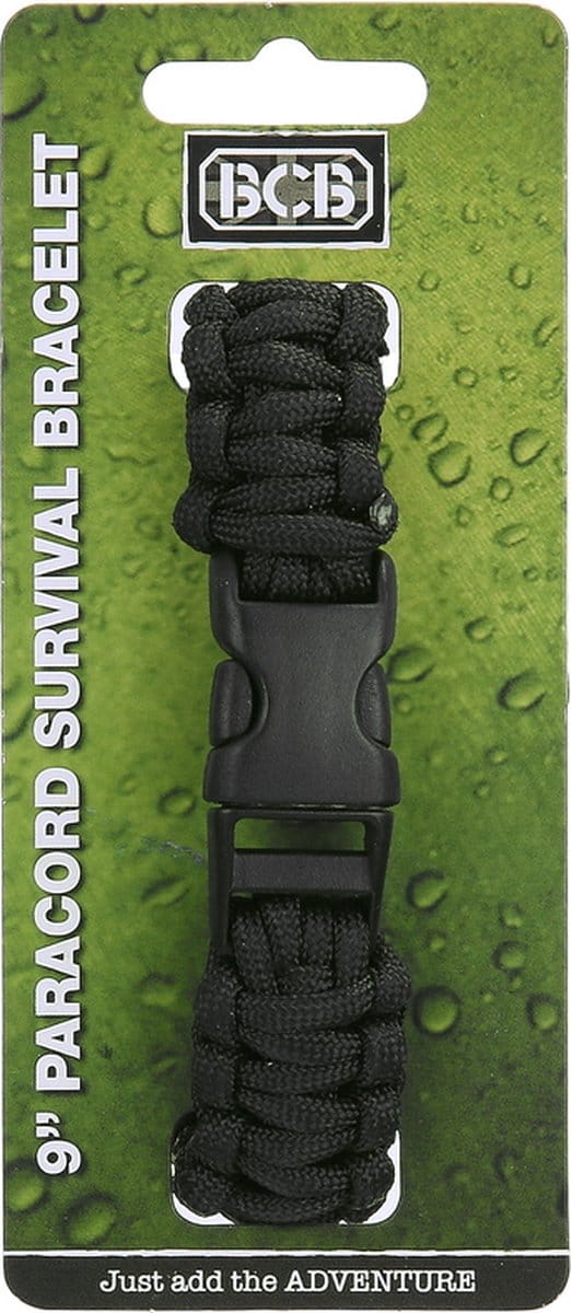 BCB Paracord 9 inch zwart