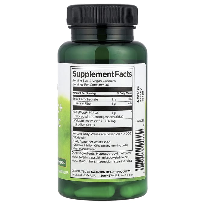 Probioticum + Prebiotische Vezels, 60 Veggie Capsules