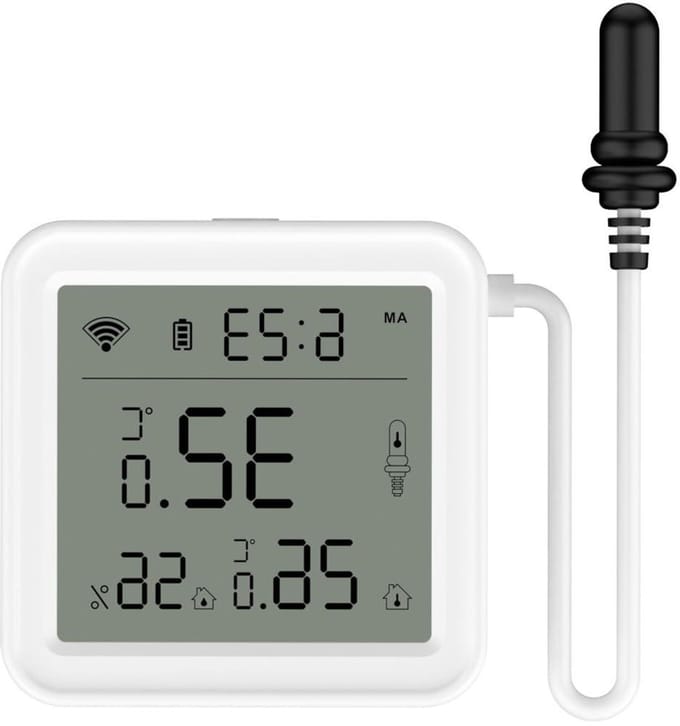 Draadloze Sensor - App Vochtigheid - Omgeving Bewaken - Twee Sensoren - 56 mm - Wit