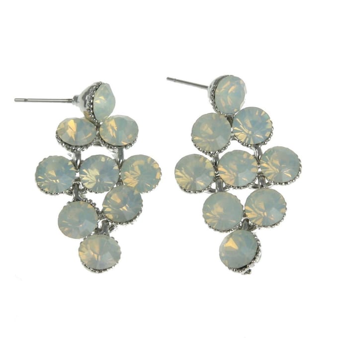 Behave - Oorsteker met Steentjes - Opalescent - Mode-accessoire
