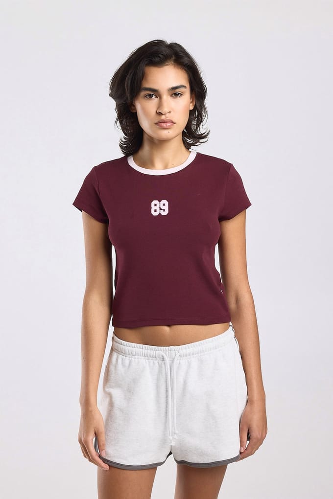America Today Elaisa Bordeaux Maat: S | Tops Outlet | Dames | Bordeaux