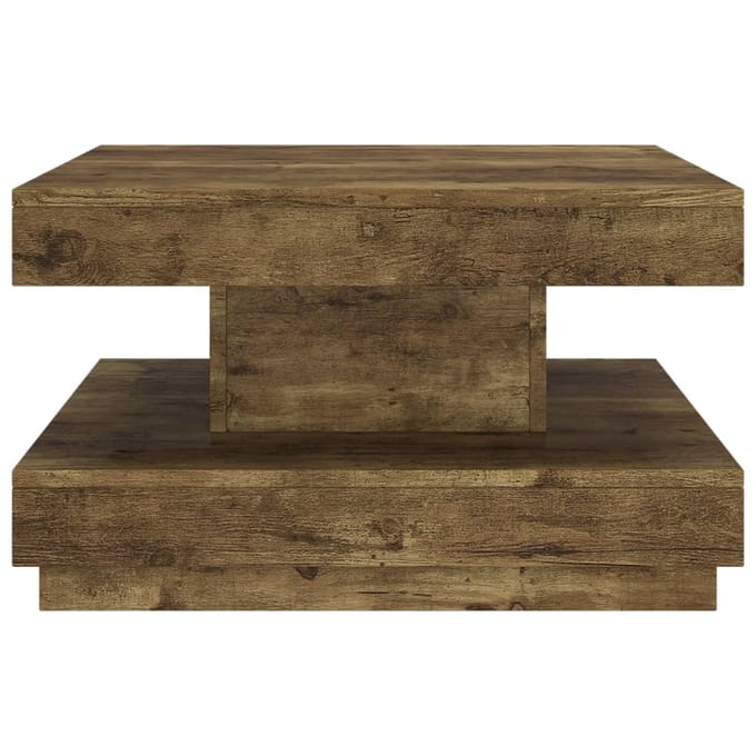 vidaXL - Salontafel - 60x60x35 - cm - MDF - donkerbruin
