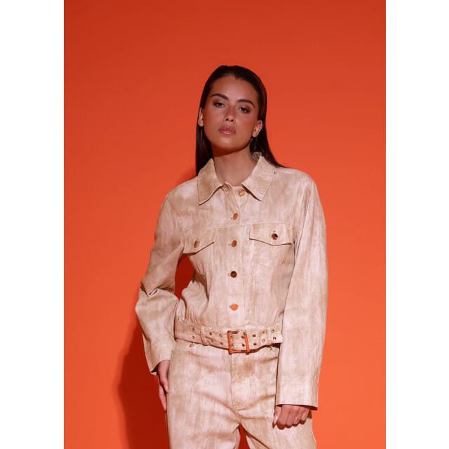 STUDIO AMAYA Solene Jacket Beige Taglia: S | Giacche di jeans Outlet | Donna | Marrone